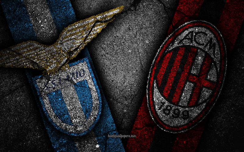 Lazio vs Milan, Round 13, Serie A, Italy, football, SS Lazio, AC Milan, soccer, italian football club, HD wallpaper
