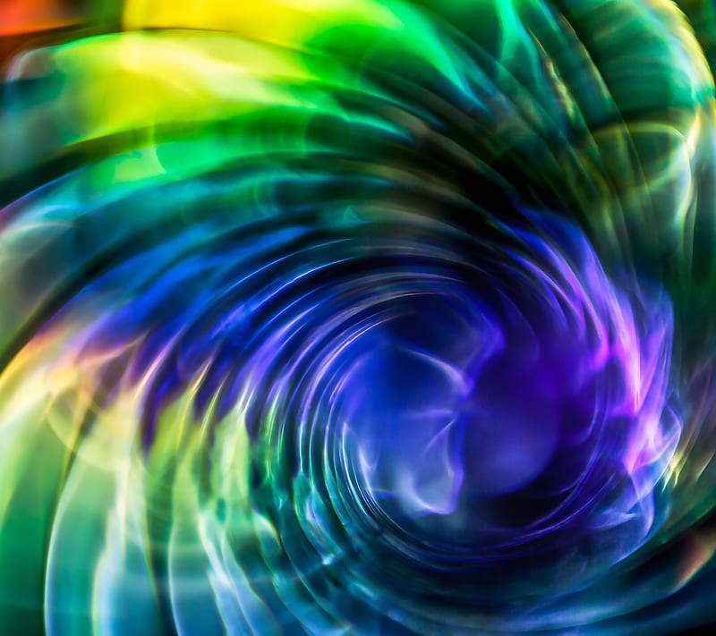 Spiral, abstract, color, colour, rainbow, HD wallpaper