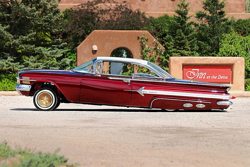 1960 Chevy Impala Lowrider, chevy, carros, impala, 1960, lowrider, HD wallpaper