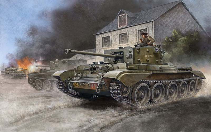 Cromwell, tank, military, World War II, WWII, HD wallpaper