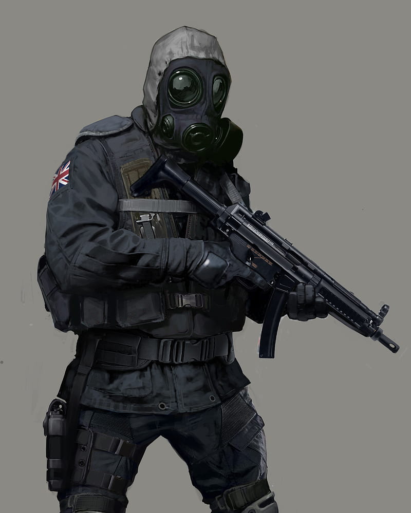 Download CS GO Mobile Armed Terrorist With Mask Wallpaper