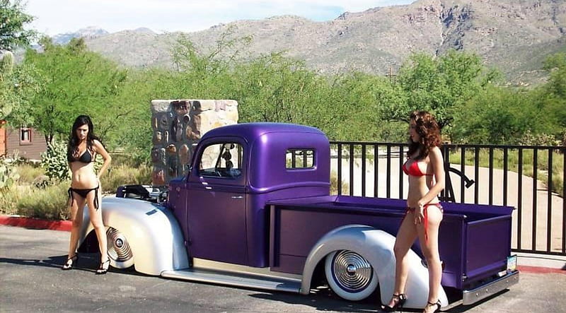 Lowrider Truck Lowride Babes Lowered Truck Hd Wallpaper Peakpx