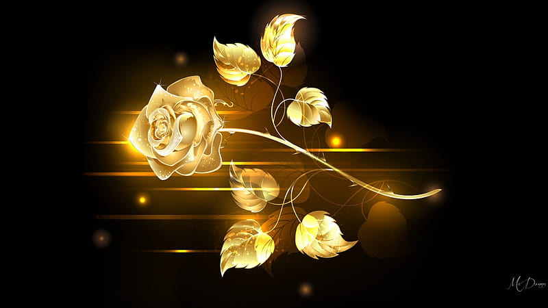 GOLDEN ROSE, gold, HD phone wallpaper | Peakpx