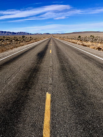 Road, desert, mountains, horizon, asphalt, distance, HD wallpaper | Peakpx