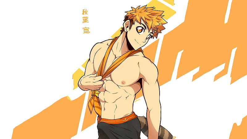 Hiro, shirtless, kuroshinki, camp buddy, HD wallpaper