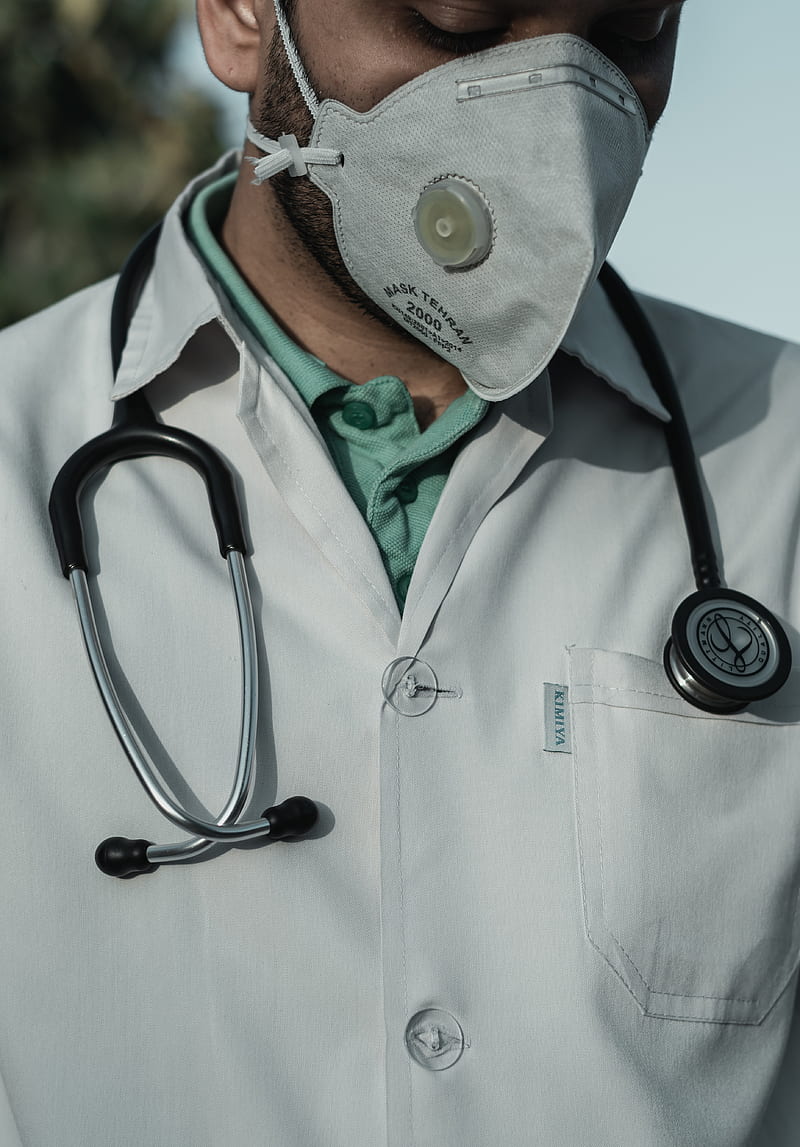 Person in white and black stethoscope, HD phone wallpaper | Peakpx