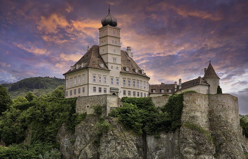 Castles, Castle, Hungary, Rock, Schloss Schönbühel, HD wallpaper