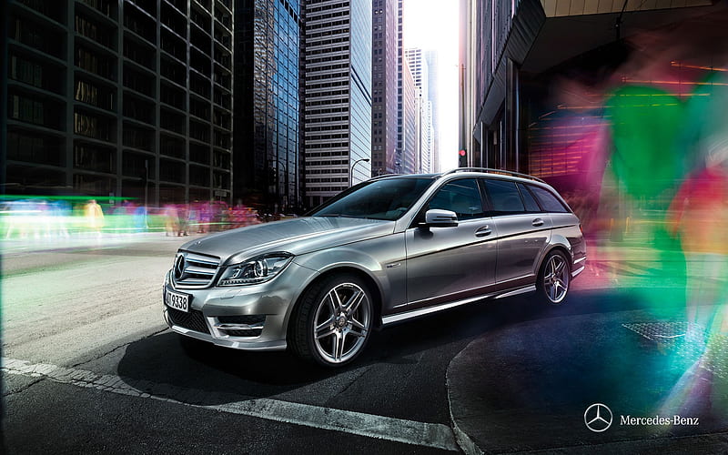 Mercedes-Benz C-class luxury wagon, HD wallpaper