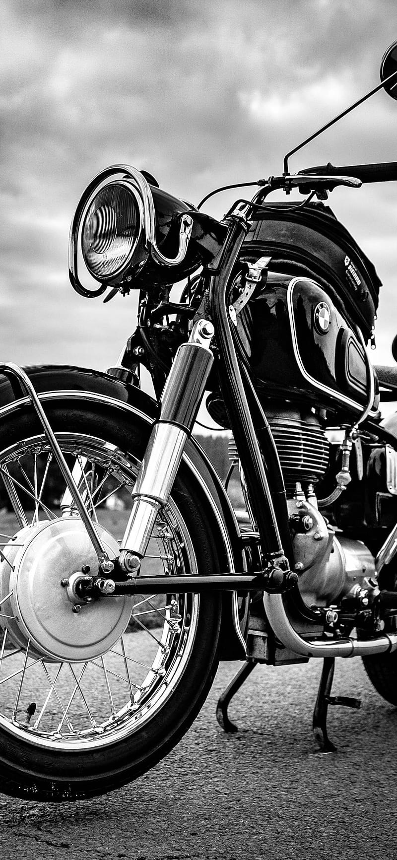 BMW OLD SCHOOL, android, awesome, bmw, cool, dark, iphone, motor, motorcycle, super, HD phone wallpaper