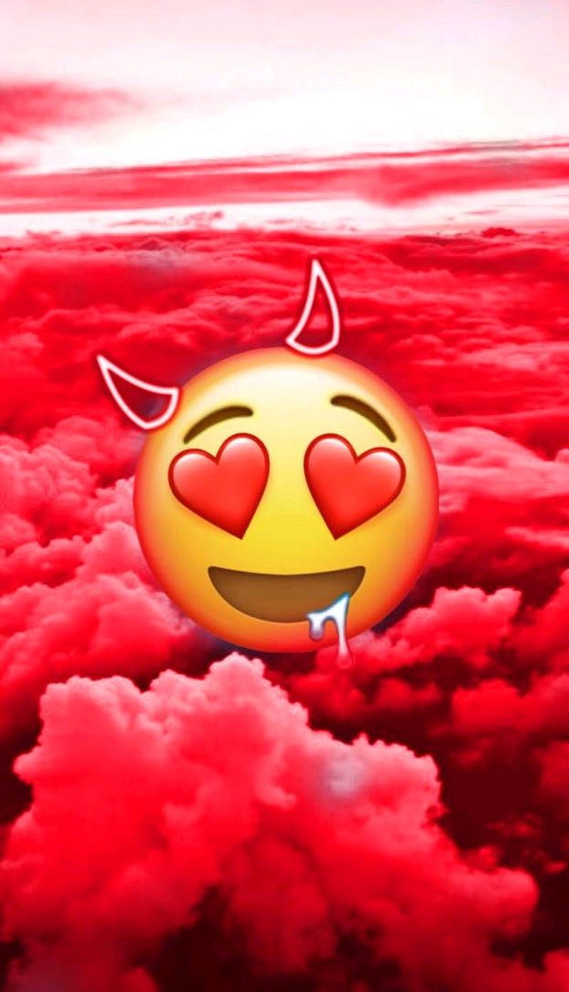 Demonio amor, emoji, Fondo de pantalla de teléfono HD | Peakpx
