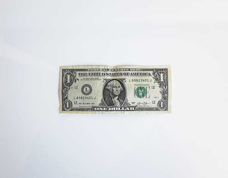 1 U.S. dollar banknote, HD wallpaper