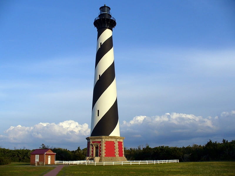 Cape Hatteras Lighthouse,Outer Banks North Carolina, NC, Cape Hatteras, Lighthouse, OBX, HD wallpaper