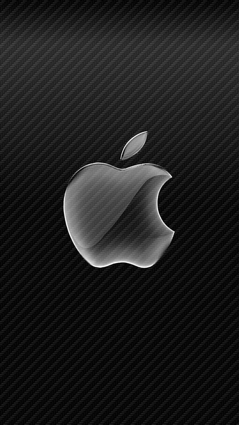 Carbon, apple, fiber, fibre, ios, logo, mac, HD phone wallpaper