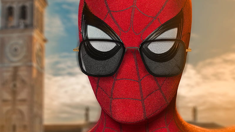 Spider Man Far From Home Closeup Face Of Spider Man Spider Man Far From Home, HD wallpaper