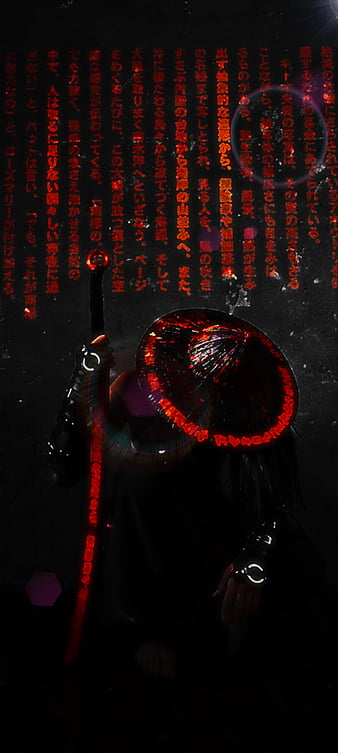 Cyberpunk Neon Samurai Sword Warrior HD WALLPAPER 