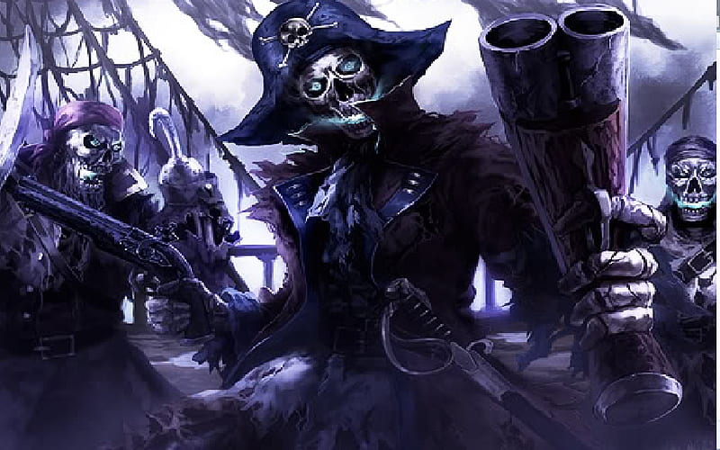 Cursed Pirate, evil, clan, cursed, pirate, HD wallpaper