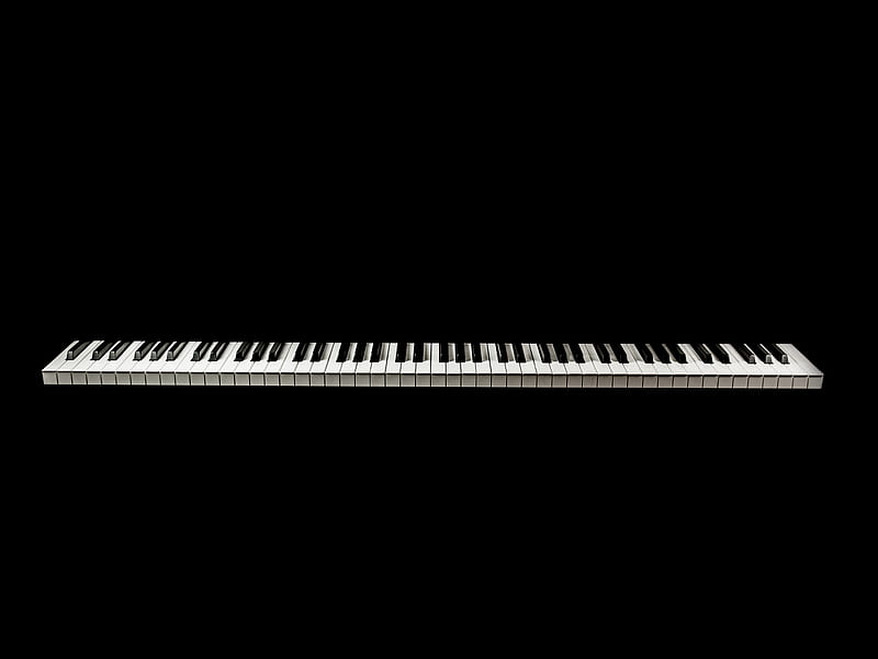 piano keyboard, music, simple, HD wallpaper