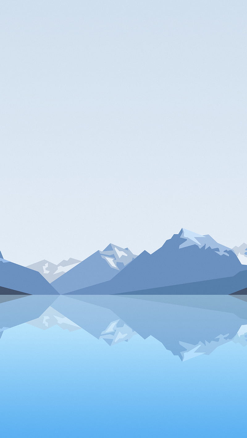 Mountain Ice, fresh cool, ice, minimal, mountain, HD phone wallpaper
