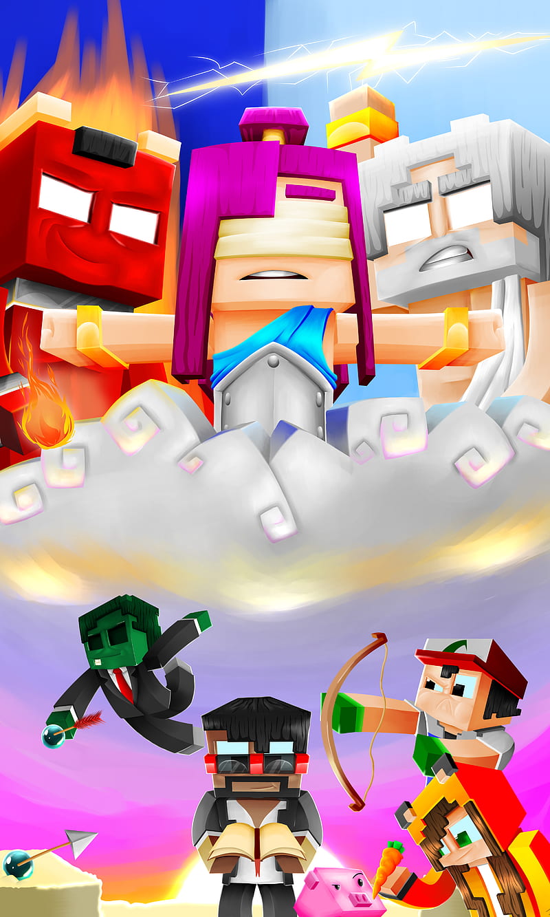 Minecraft Animation, animated, animation, dream, gaming, land, minecraft, twitch, youtube, HD phone wallpaper
