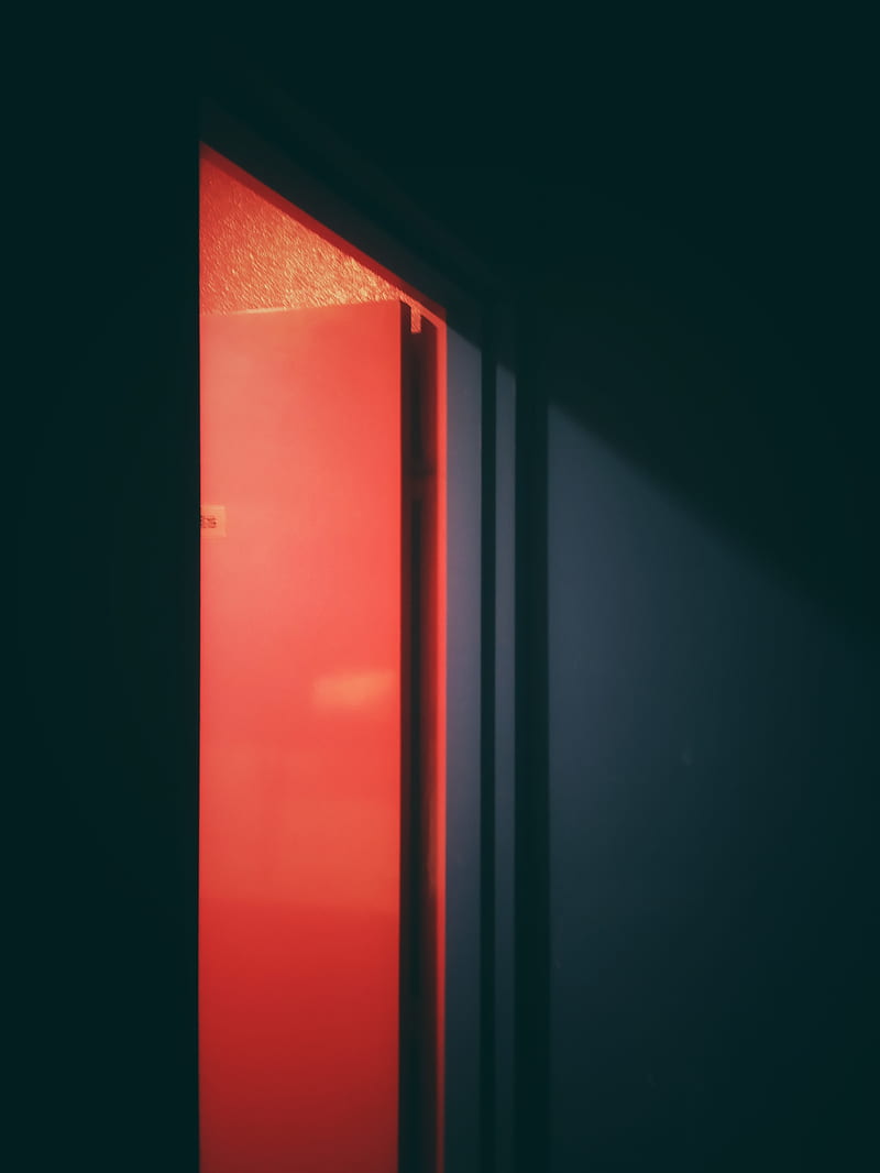 An Open Red Flush Door, HD phone wallpaper