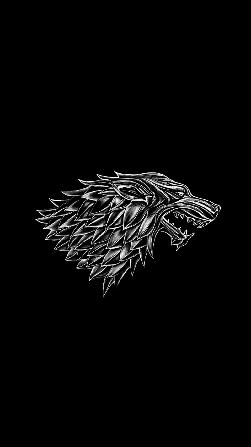Download wallpapers House Stark emblem, 4k, gray brickwall, Game Of  Thrones, artwork, Game of Thrones Houses, House Stark logo, House Stark,  neon icons, House Stark sign for desktop with resolution 3840x2400. High