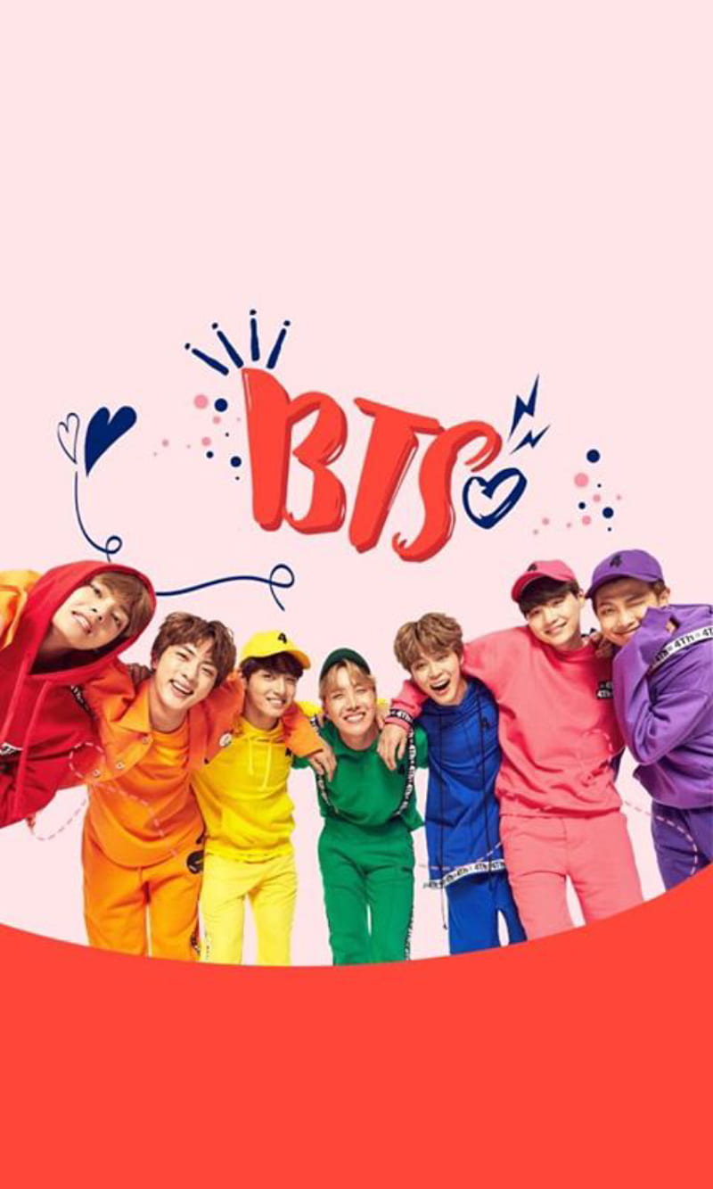 LOVE BTS, bts, jhope, jimin, jin, jungkook, rm, suga, HD phone wallpaper