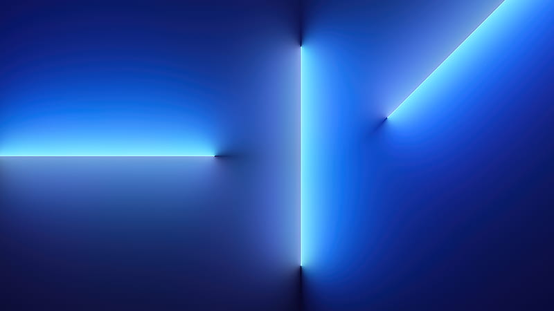Blue Neon Glowing Lights iphone 13 Pro Stock Background 13 Pro, HD wallpaper