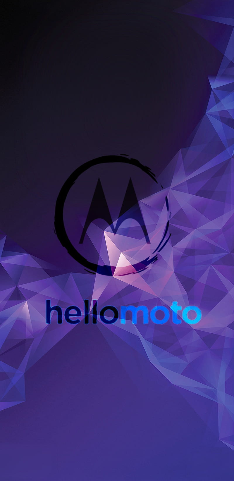 Motorola, art, glow landscape, night, HD phone wallpaper