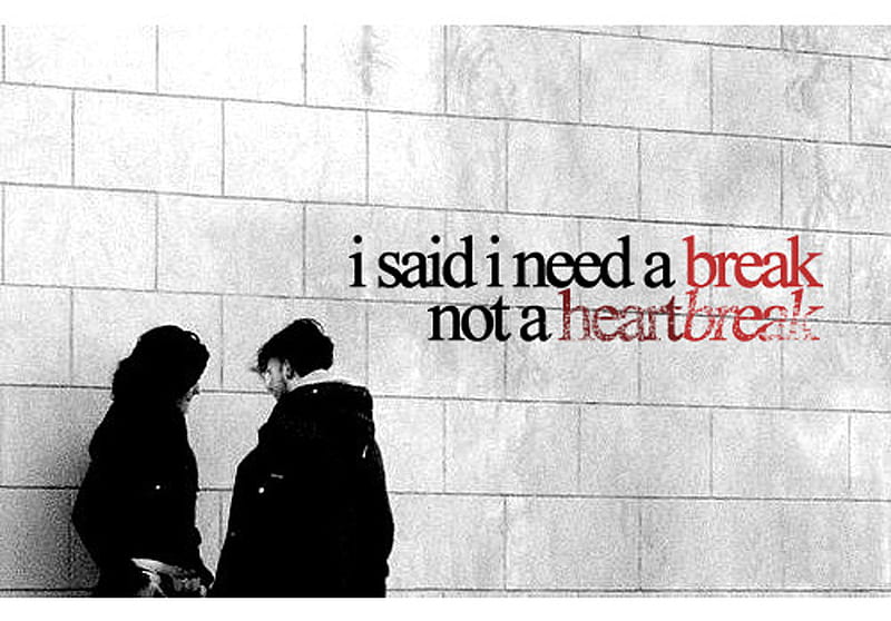 break, broken, couple, heart, HD wallpaper