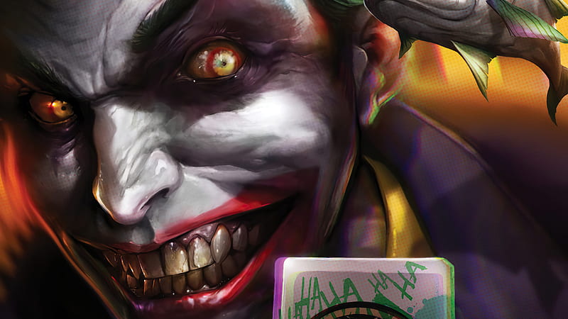 Crazy Joker DC Comic, HD wallpaper