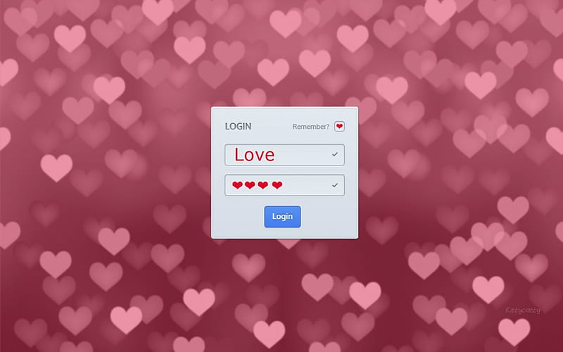 Login , love, Valentines day, login, corazones, screen, HD wallpaper