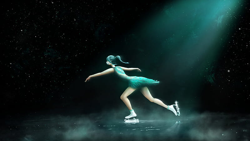 Female figure skater  Stock Illustration 82807732  PIXTA
