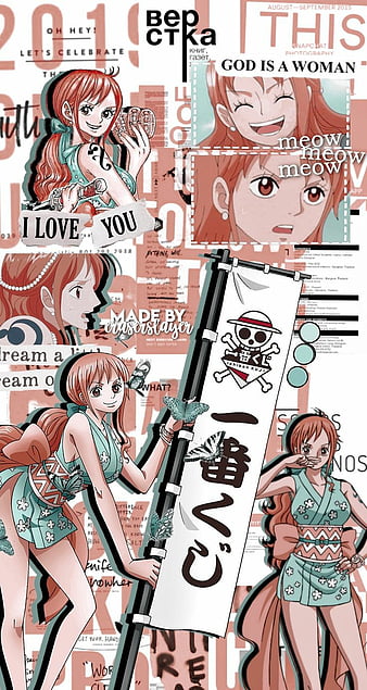 Nami One Piece Red Anime Wallpaper 4k HD ID:10687