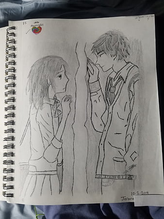 Sad couple sketch, are you still there, can we get back together, i miss  you, HD phone wallpaper | Peakpx