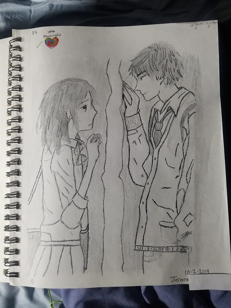 sad sketch of love