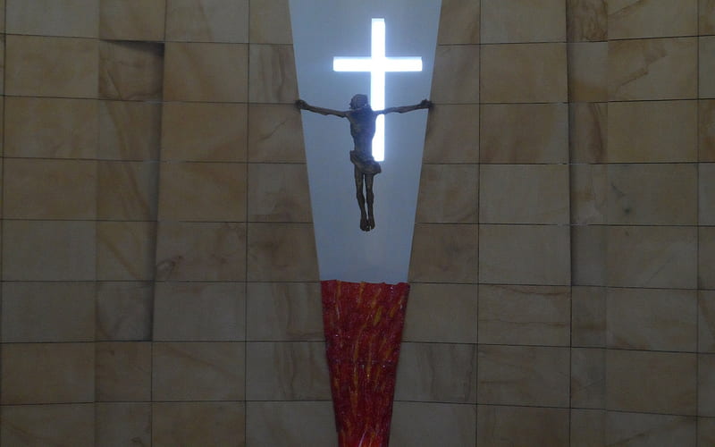 Crucifix, church, Christ, Cross, Jesus, HD wallpaper