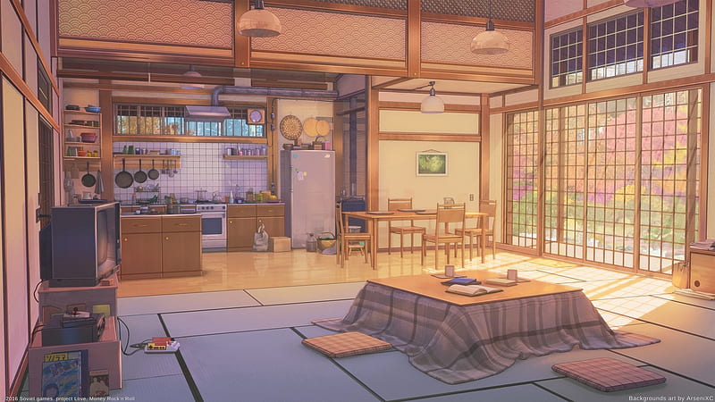 Japanese Room, house, japan, oriental, indoor, home, Japanese, room, kitchen, HD wallpaper
