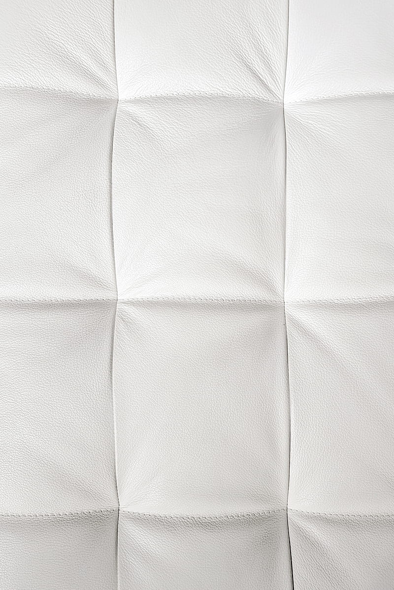 White Leather, squares, stitches, wrinkles, HD phone wallpaper