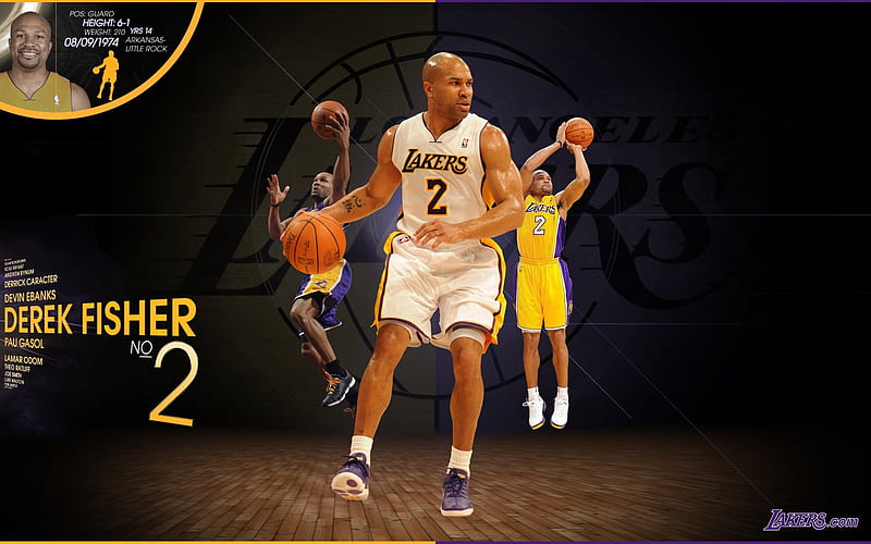 2010-11 season NBA Los Angeles Lakers derek fisher, HD wallpaper