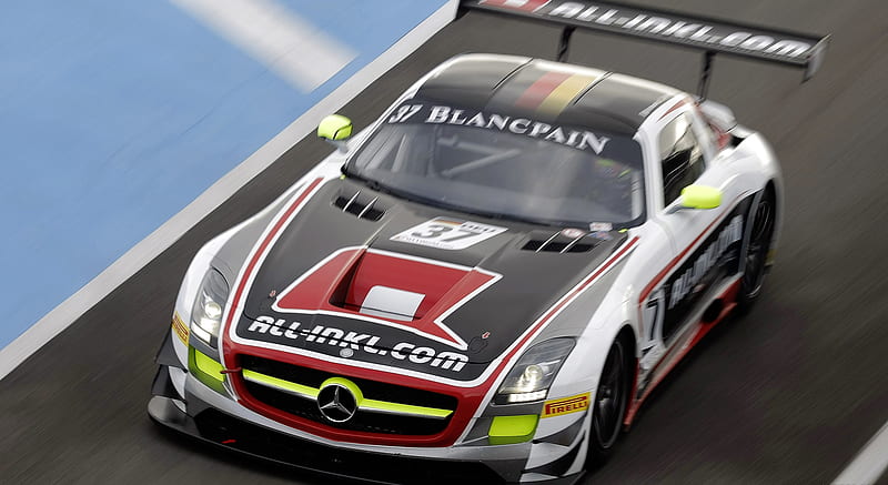 2013 Mercedes-Benz SLS AMG GT3 45th Anniversary - Front , car, HD wallpaper