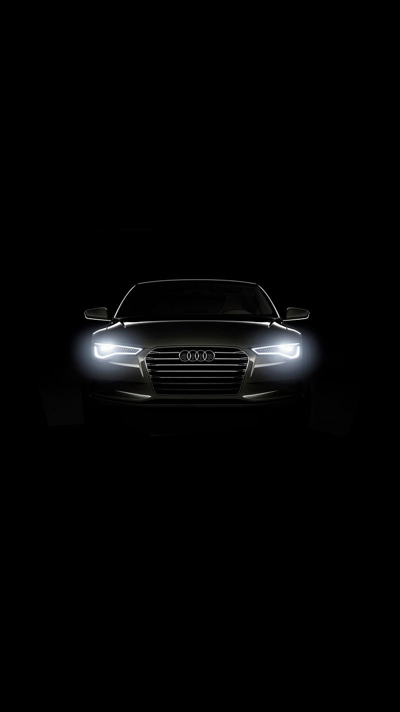 Audi, android, black, car, carros, cool, iphone, logo, volkswagen, HD phone wallpaper