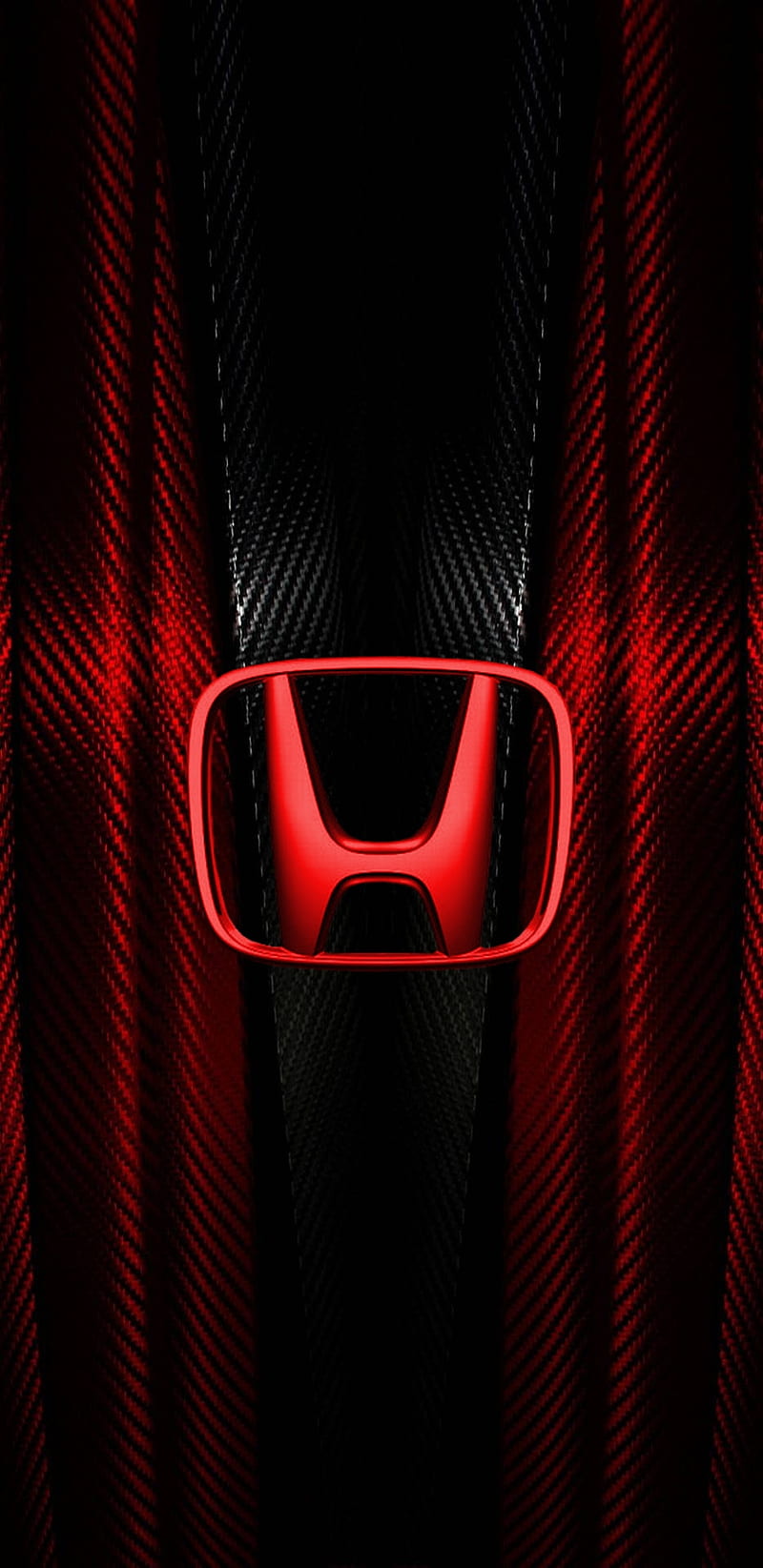 Honda Carbon Fiber, abstract, black, carbon fiber red, texture, HD phone wallpaper