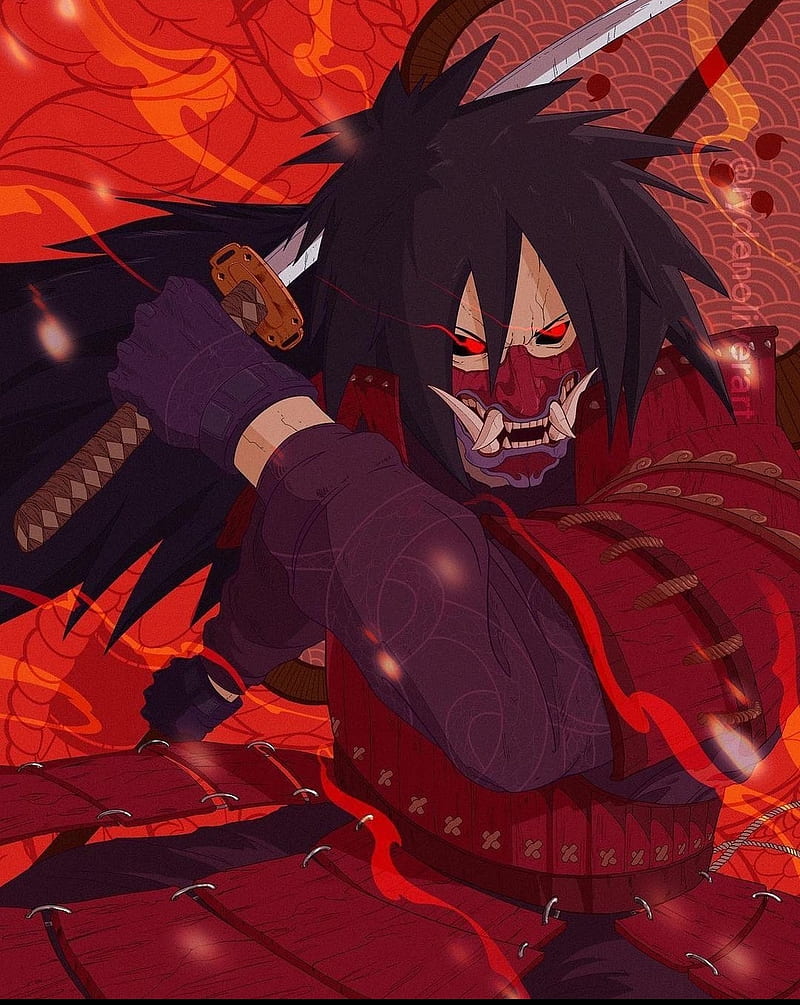 Madara Uchiha, naruto, HD phone wallpaper