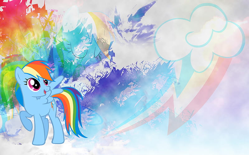 Rainbow Dash, Rainbow, My, Dash, Little, Pony, HD wallpaper