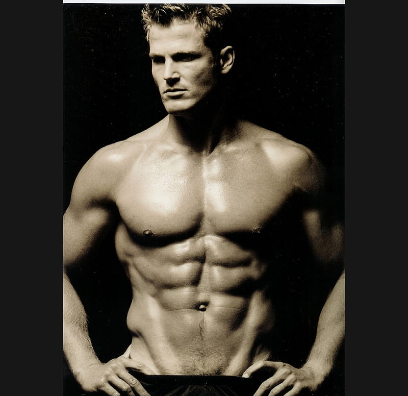 Ladies Apply, male, model, 6 pack, black and white, handsome, abs, HD  wallpaper | Peakpx