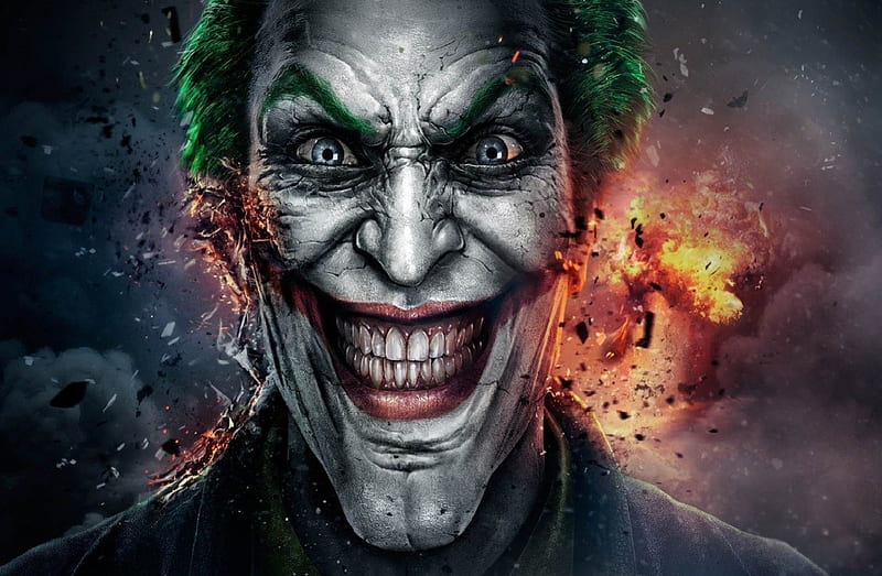 720P free download | The Joker, fantasy, joker, mushroom cloud, blood ...