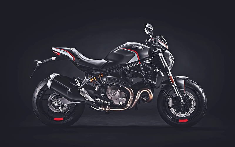 Ducati Monster 821 Stealth, darkness, 2019 bikes, superbikes, Ducati Monster, italian motorcycles, Ducati, HD wallpaper