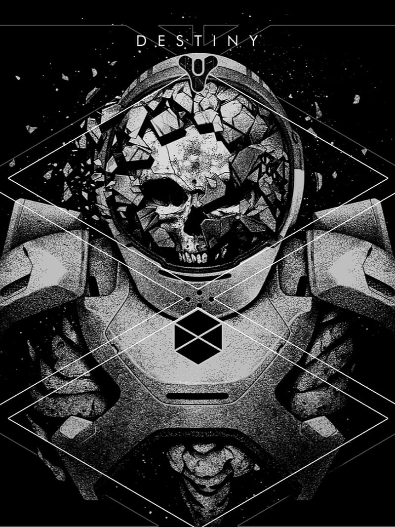 Titan, destiny, destiny 2, skull, HD phone wallpaper