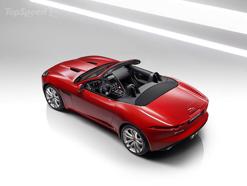 2016-Jaguar-F-Type-AWD-Convertible, 2016, Black Interior, Red, Jag, HD wallpaper