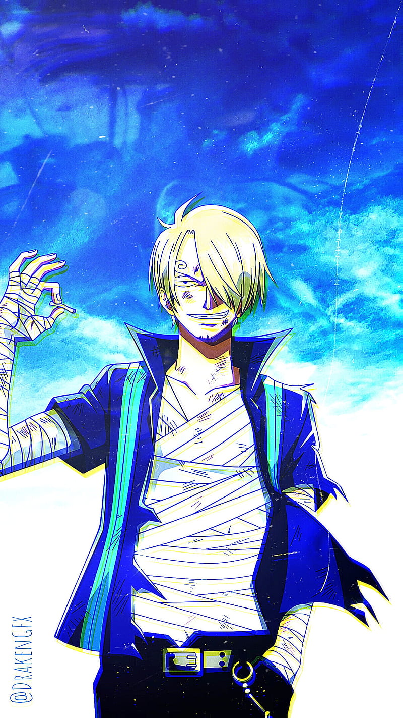 One Piece, Sanji, Sky, Vinsmoke, Android backgrounds, iPhone , straw hat, Android , Luffy, Zoro, manga, anime, Monster Trio, iPhone backgrounds, HD phone wallpaper